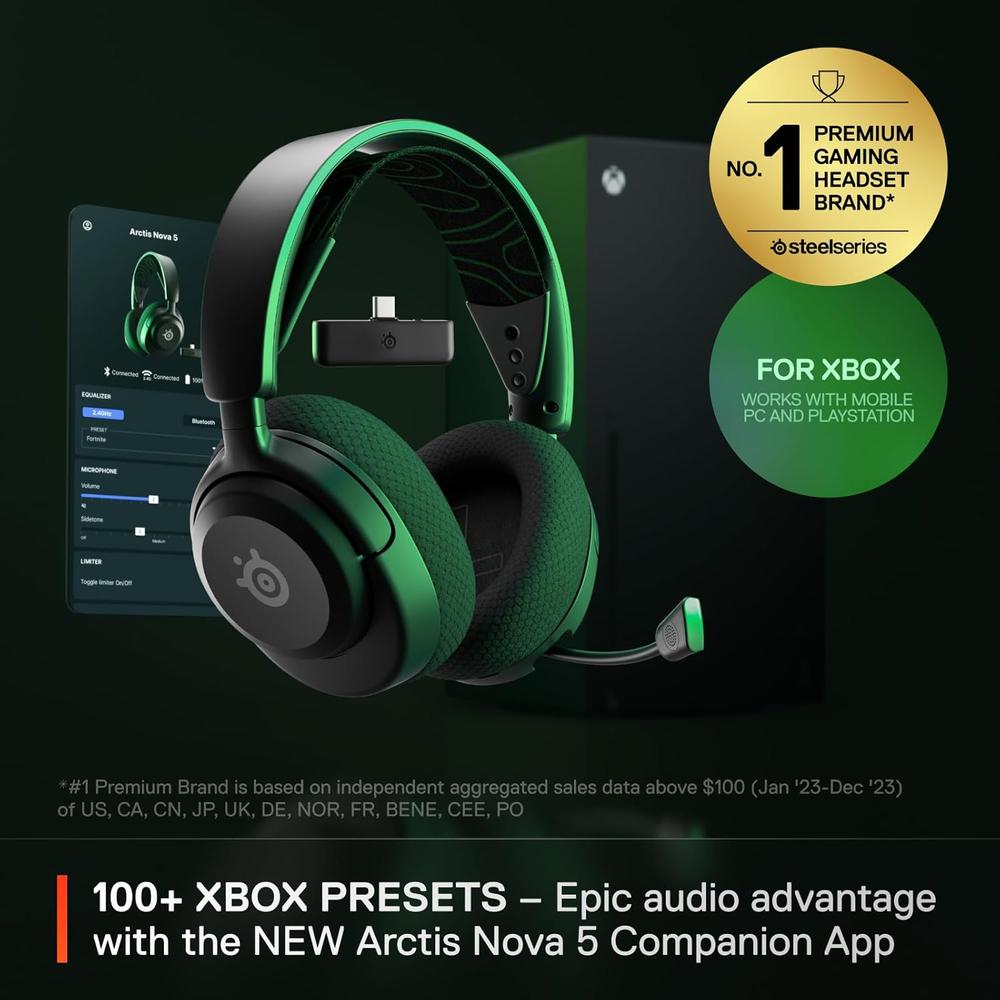 AUDÍFONOS INALÁMBRICOS ARCTIS NOVA 5X XBOX STEELSERIES - 2