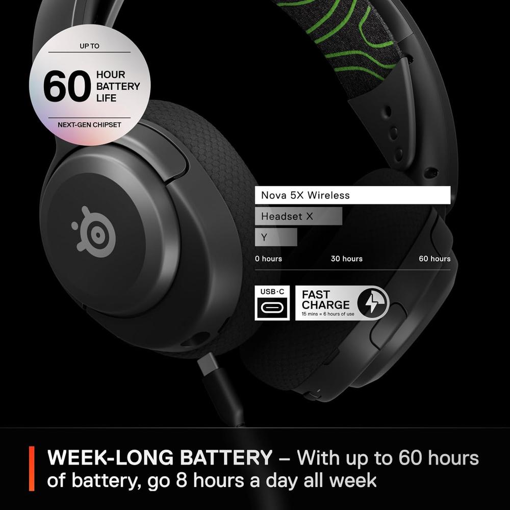 AUDÍFONOS INALÁMBRICOS ARCTIS NOVA 5X XBOX STEELSERIES - 5