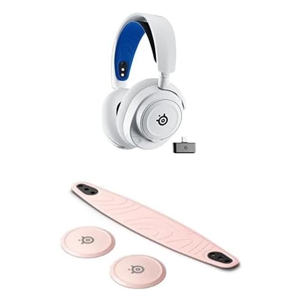 STEELSERIES NOVA BOOSTER PACK ARCTIS NOVA 7 INALÁMBRICO MULTISISTEMA + ROSE QUARTZ HEADBAND | BLANCO - 1
