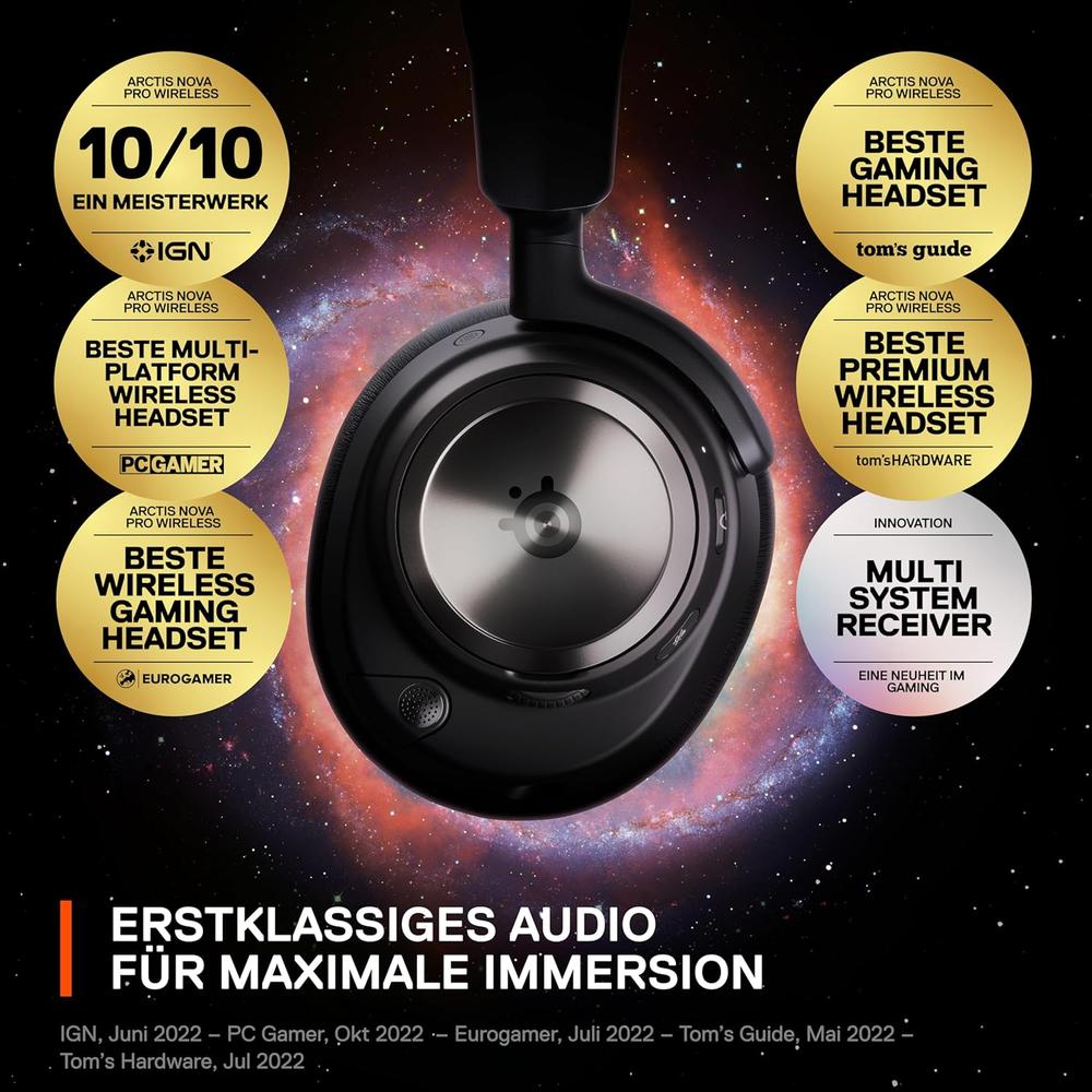 AUDÍFONOS INALÁMBRICOS ARCTIS NOVA PRO WIRELESS STEELSERIES | NEGRO - 2