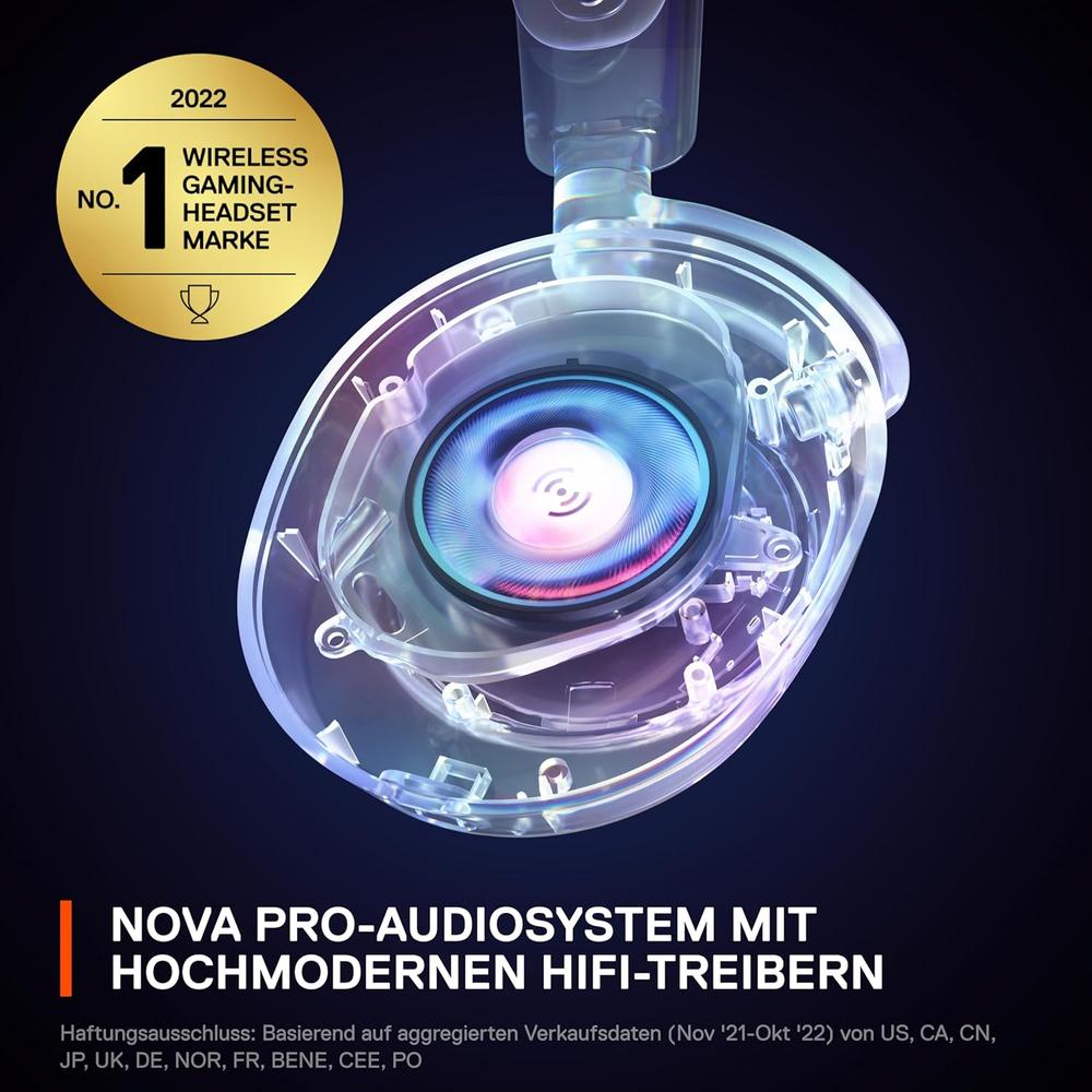 AUDÍFONOS INALÁMBRICOS ARCTIS NOVA PRO WIRELESS STEELSERIES | NEGRO - 3