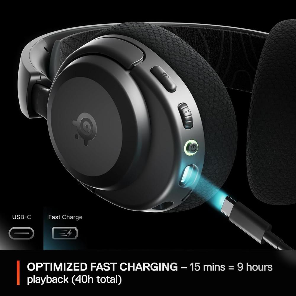 (REACONDICIONADO) AUDÍFONOS INALÁMBRICOS ARCTIS NOVA 3X STEELSERIES | NEGRO - 5