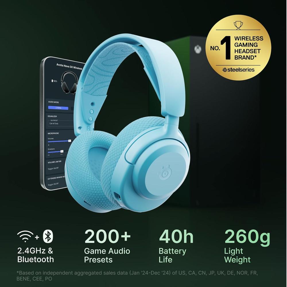 AUDÍFONOS INALÁMBRICOS ARCTIS NOVA 3X XBOX STEELSERIES - 2