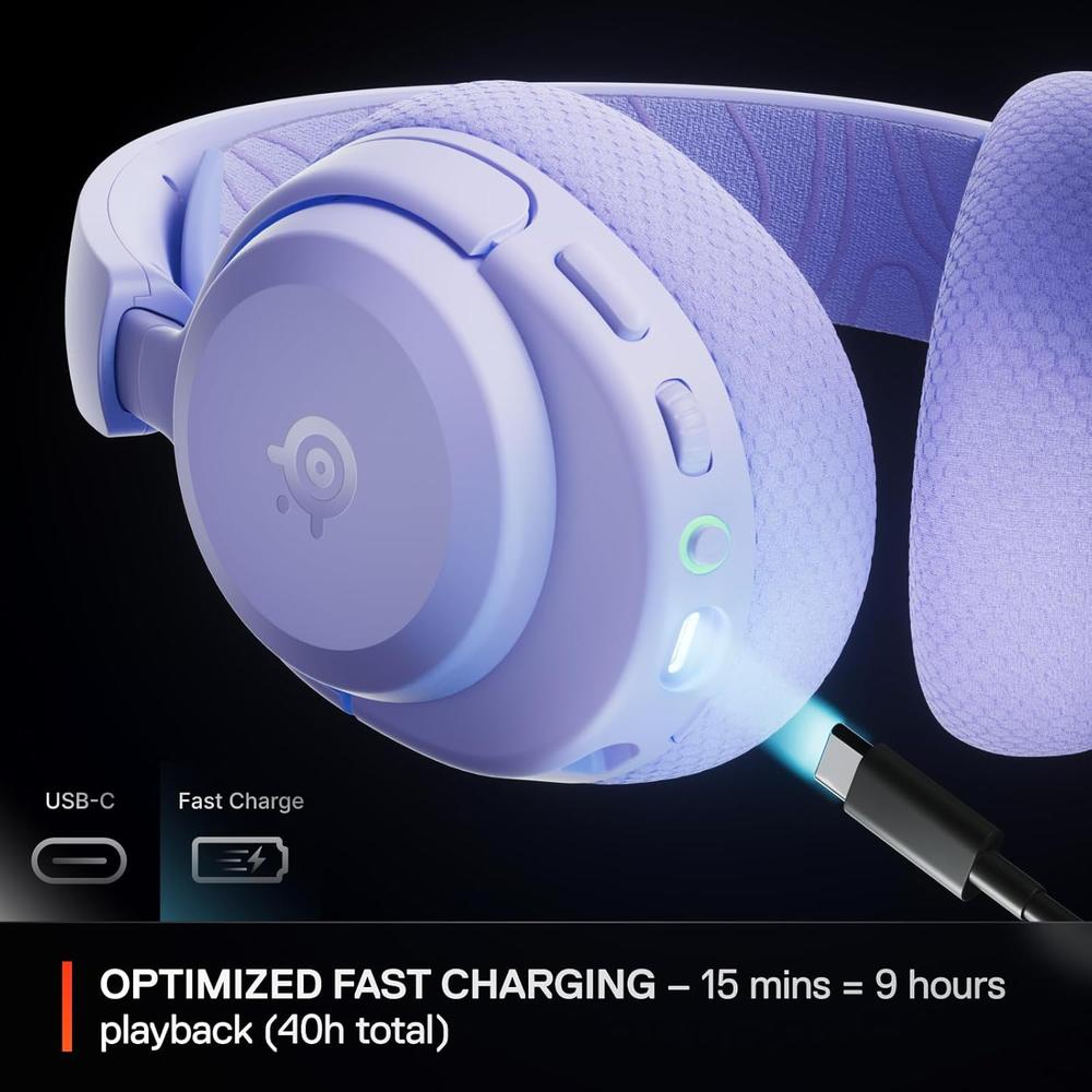 (REACONDICIONADO) AUDÍFONOS INALÁMBRICOS ARCTIS NOVA 3P STEELSERIES | LAVANDA - 4