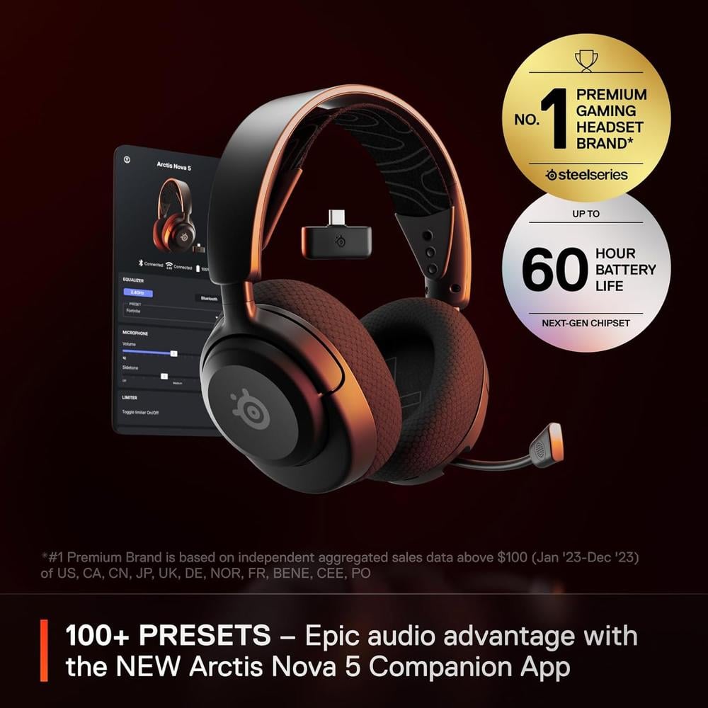 AUDÍFONOS INALÁMBRICOS ARCTIS NOVA 5 STEELSERIES - 2