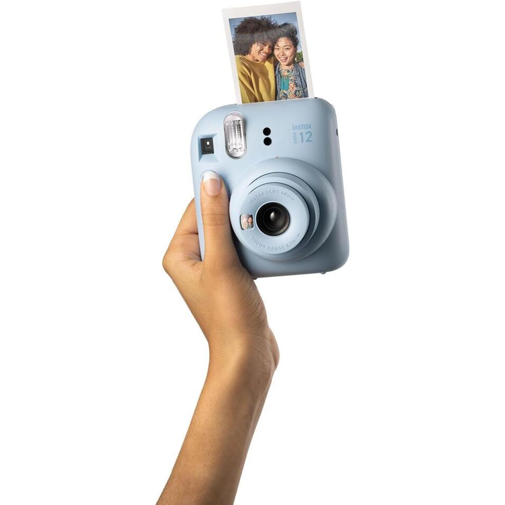CÁMARA FUJIFILM INSTANTÁNEA INSTAX MINI 12 C/40 HOJAS ESTUCHE Y ACC. SET 4 PZS | AZUL PASTEL - 2