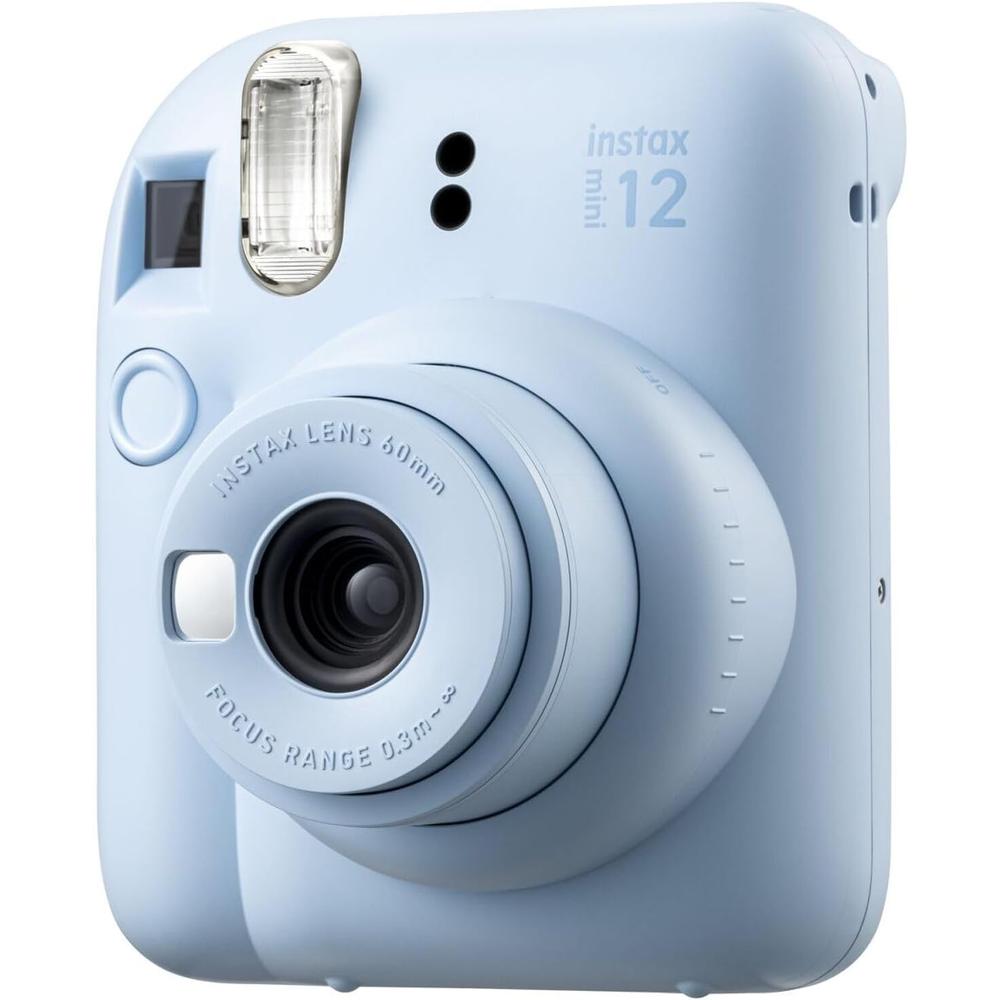 CÁMARA FUJIFILM INSTANTÁNEA INSTAX MINI 12 C/40 HOJAS ESTUCHE Y ACC. SET 4 PZS | AZUL PASTEL - 4