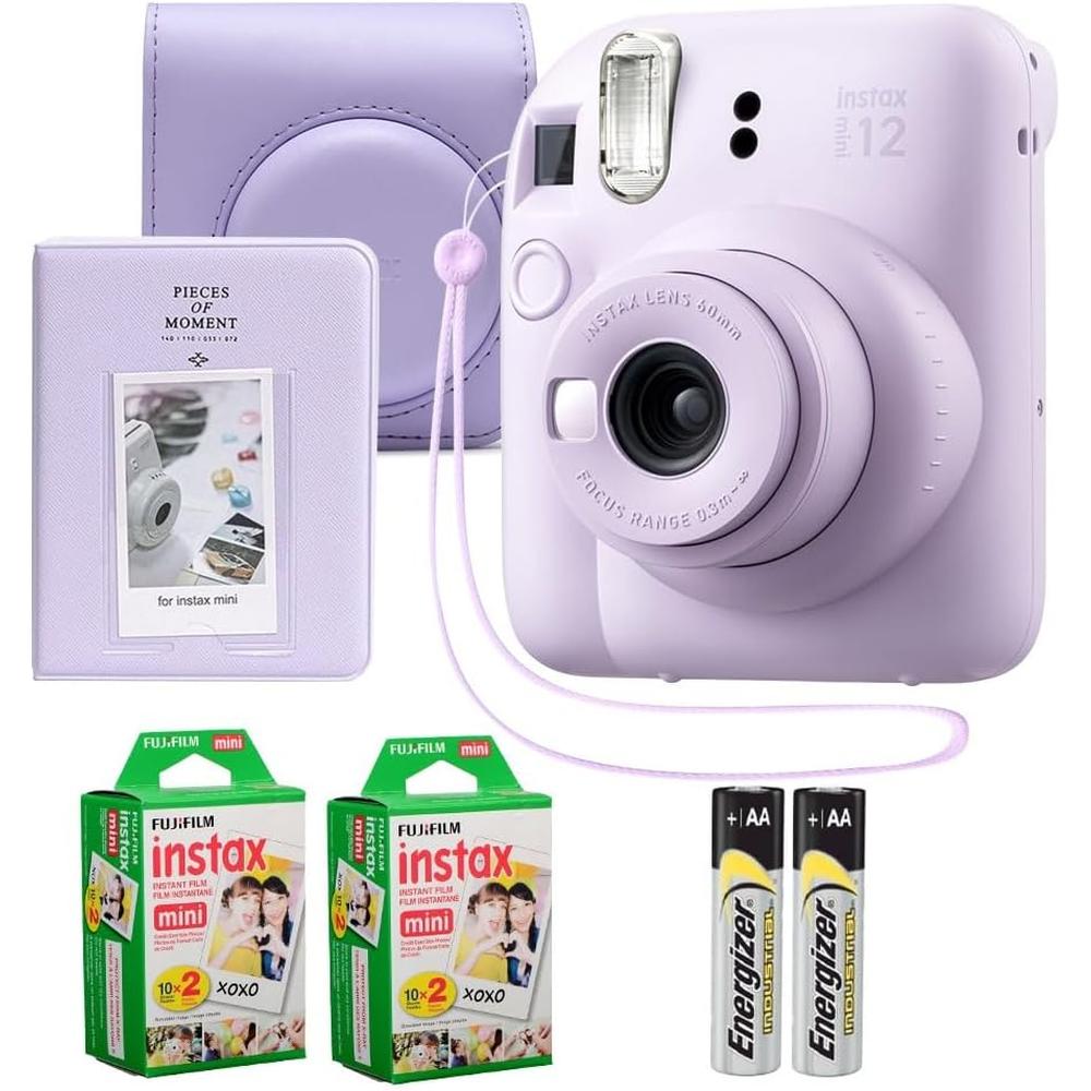 CÁMARA FUJIFILM INSTANTÁNEA INSTAX MINI 12 C/40 HOJAS, ESTUCHE Y ÁLBUM - 1