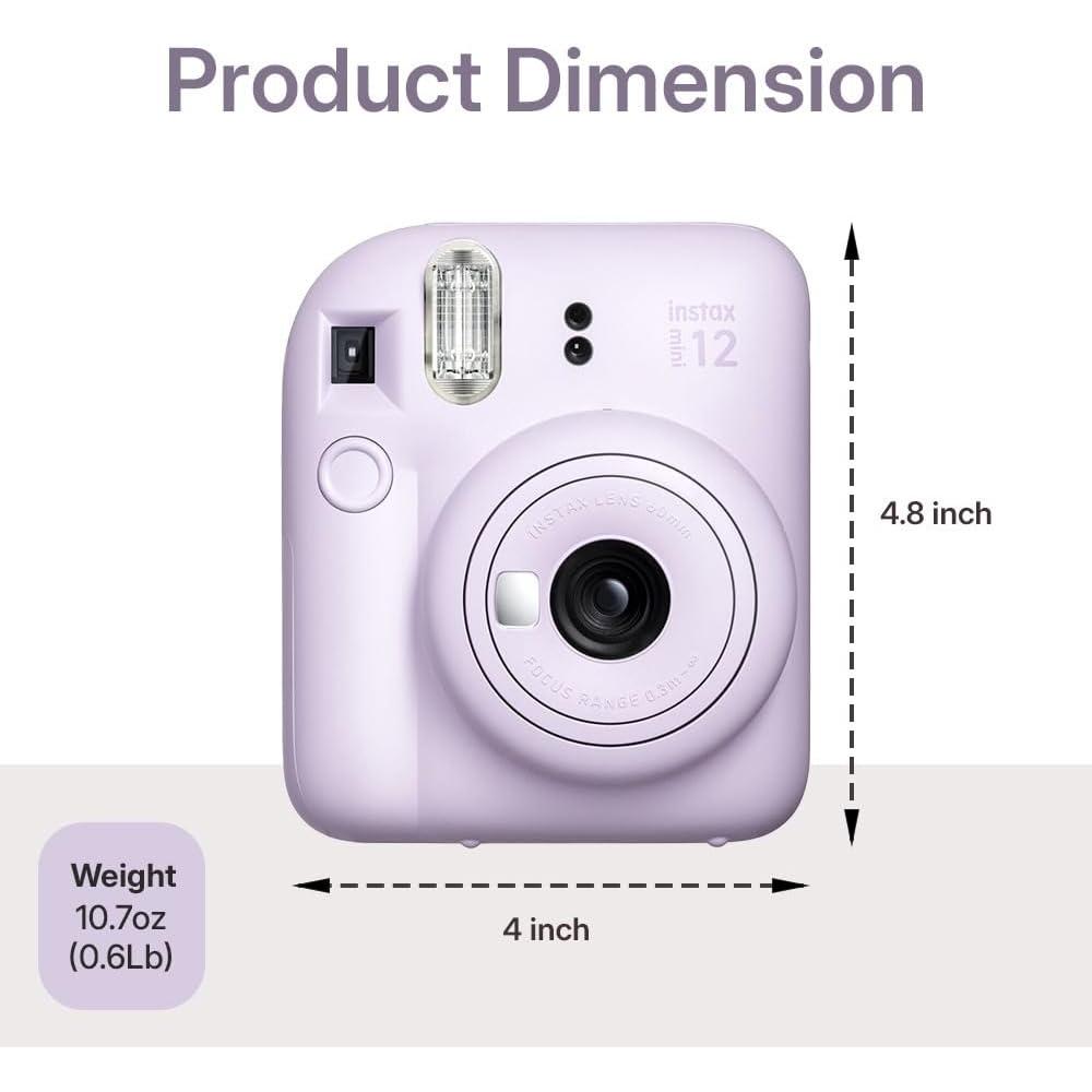 CÁMARA FUJIFILM INSTANTÁNEA INSTAX MINI 12 C/40 HOJAS, ESTUCHE Y ÁLBUM - 3