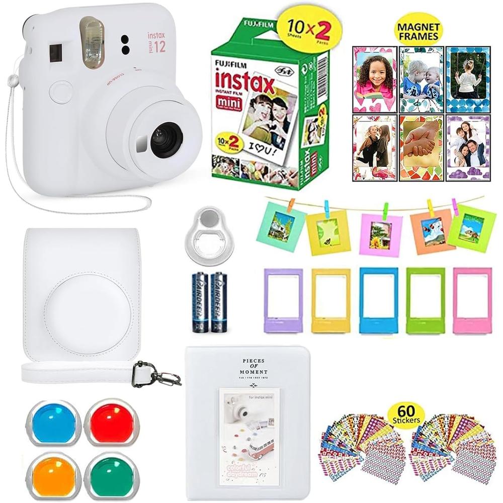 CÁMARA FUJIFILM INSTANTÁNEA INSTAX MINI 12 C/20 HOJAS ESTUCHE Y ACC. - 1