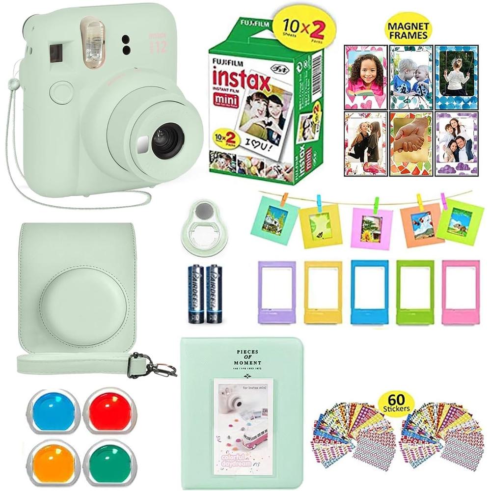 CÁMARA FUJIFILM INSTANTÁNEA INSTAX MINI 12 C/20 HOJAS ESTUCHE Y ACC. - 1