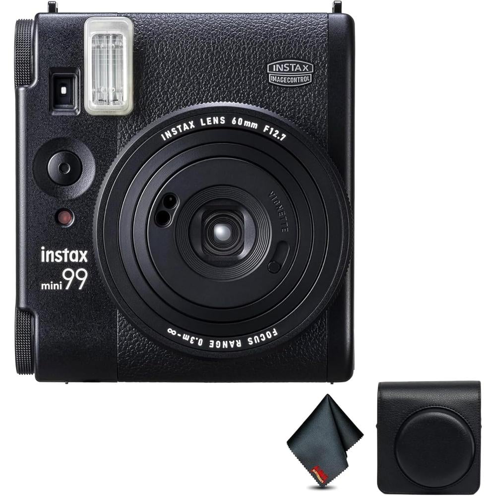 CÁMARA FUJIFILM INSTANTÁNEA INSTAX MINI 99 C/ESTUCHE SET 2 PZS | NEGRO - 1