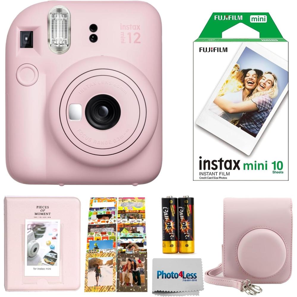CÁMARA FUJIFILM INSTANTÁNEA INSTAX MINI 12 C/10 IMPRESIONES ESTUCHE Y ÁLBUM - 1