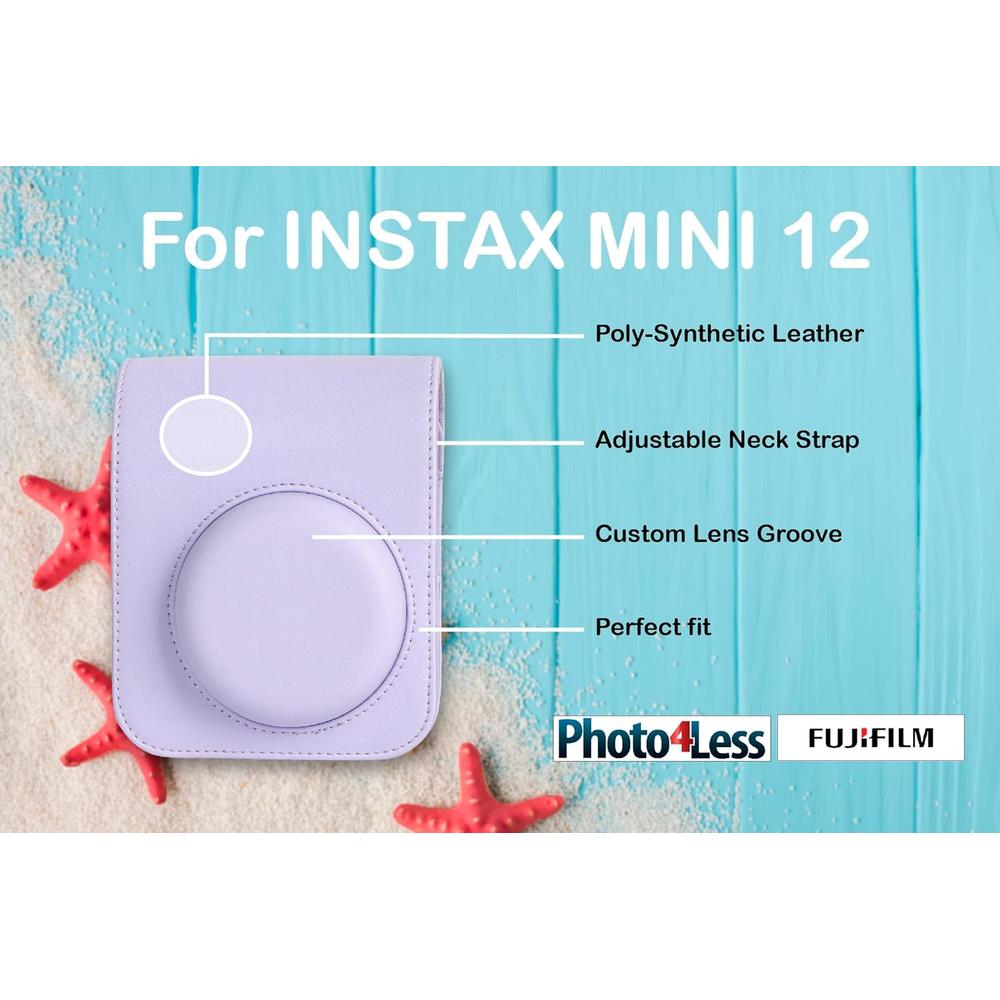 CÁMARA FUJIFILM INSTANTÁNEA INSTAX MINI 12 C/10 IMPRESIONES ESTUCHE Y ÁLBUM - 4