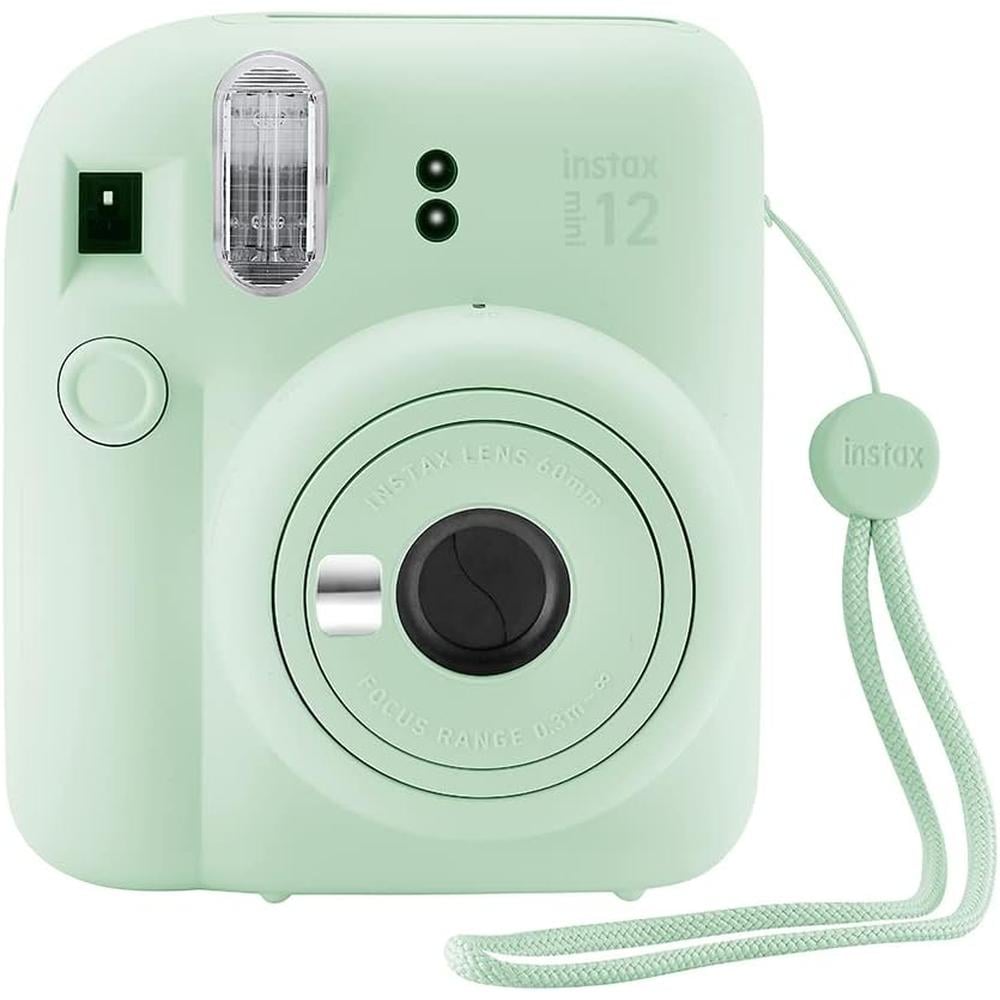 CÁMARA FUJIFILM INSTANTÁNEA INSTAX MINI 12 C/ESTUCHE STICKERS MARCOS Y ÁLBUM SET 5 PZS | VERDE MENTA - 2