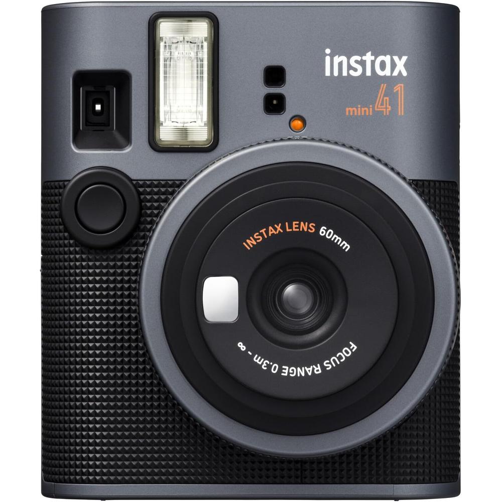 CÁMARA FUJIFILM INSTANTÁNEA INSTAX MINI 41 C/40 HOJAS ESTUCHE Y ÁLBUM SET 4 PZS | NEGRO - 2