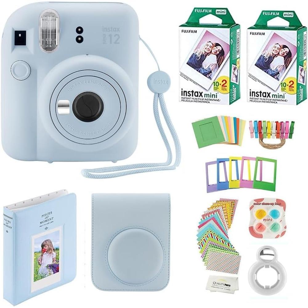 CÁMARA FUJIFILM INSTANTÁNEA INSTAX MINI 12 C/40 IMPRESIONES ESTUCHE Y ACC. - 2
