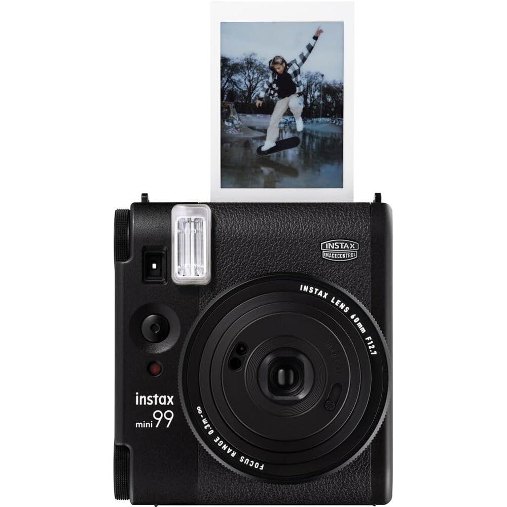 CÁMARA FUJIFILM INSTANTÁNEA INSTAX MINI 99 C/20 HOJAS ESTUCHE Y ÁLBUM SET 4 PZS | NEGRO - 3