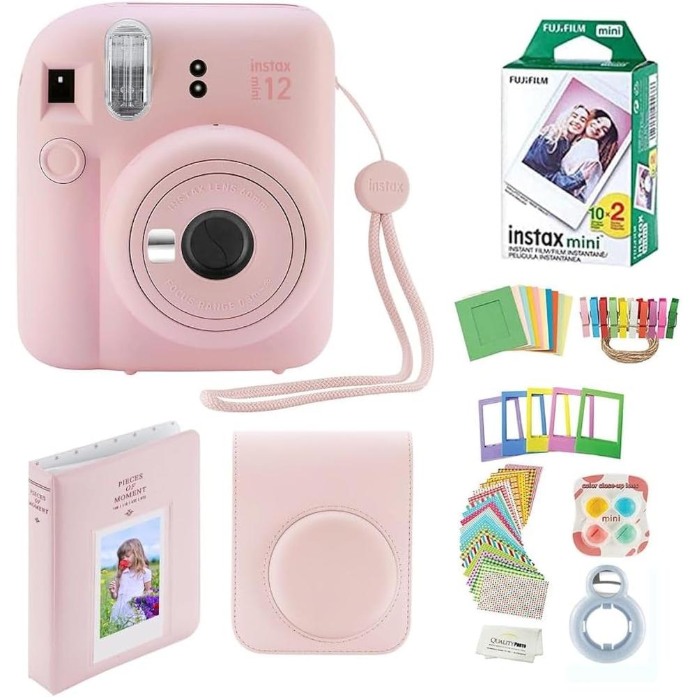 CÁMARA FUJIFILM INSTANTÁNEA INSTAX MINI 12 C/20 IMPRESIONES ESTUCHE Y ACC. - 1
