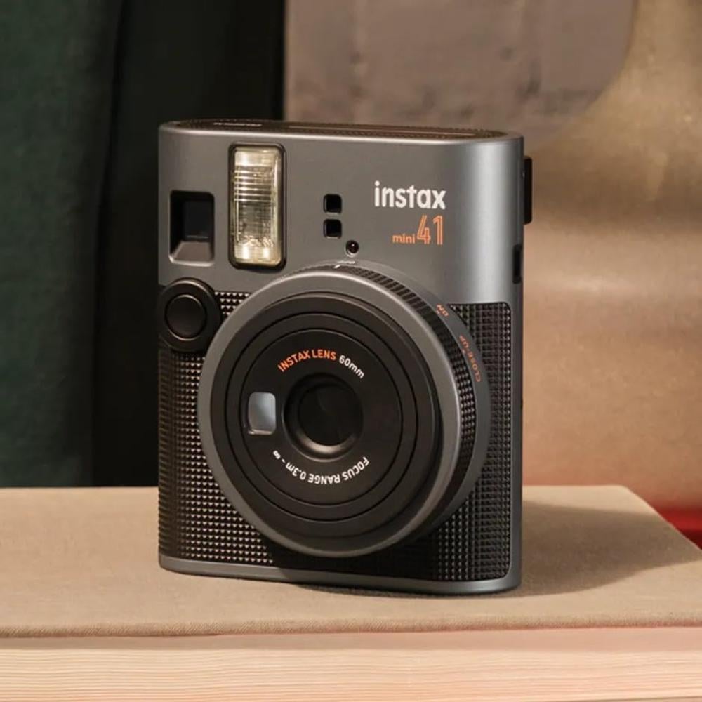 CÁMARA FUJIFILM INSTANTÁNEA INSTAX MINI 41 C/20 HOJAS ÁLBUM Y ESTUCHE SET 4 PZS | MARRÓN - 4