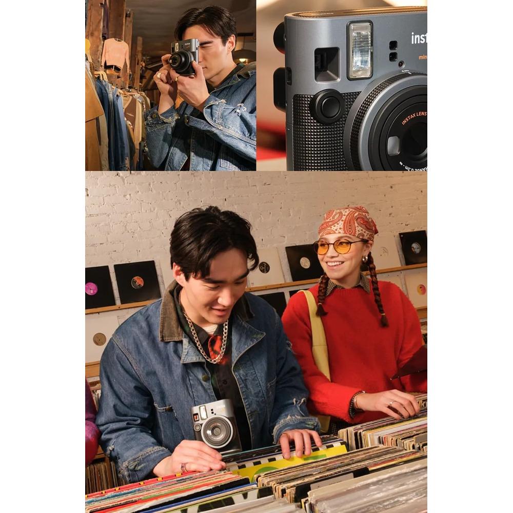 CÁMARA FUJIFILM INSTANTÁNEA INSTAX MINI 41 C/20 HOJAS ÁLBUM Y ESTUCHE SET 4 PZS | MARRÓN - 5