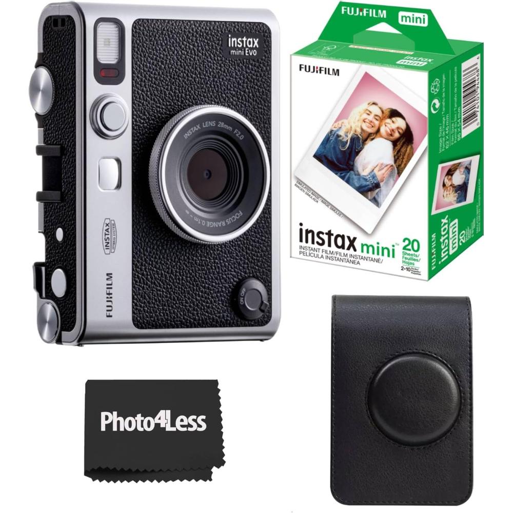 CÁMARA FUJIFILM HÍBRIDA INSTAX MINI EVO C/ESTUCHE Y TWIN PACK - 1