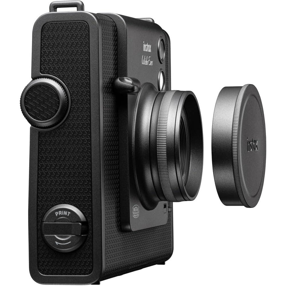 CÁMARA FUJIFILM HÍBRIDA INSTAX WIDE EVO C/40 EXP. MEMORIA 32 GB LECTOR BOLSO Y KIT LIMPIEZA SET 6 PZS | NEGRO - 4