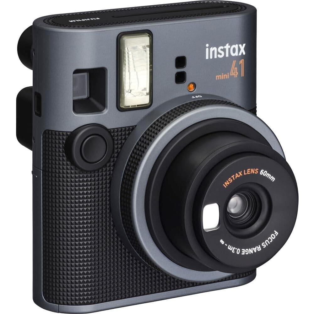 CÁMARA FUJIFILM INSTANTÁNEA INSTAX MINI 41 C/40 EXP. 4 PILAS AA Y KIT LIMPIEZA SET 4 PZS | NEGRO - 5