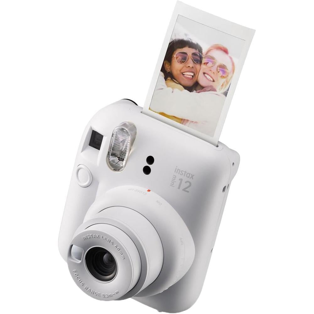 CÁMARA FUJIFILM INSTANTÁNEA INSTAX MINI 12 C/20 HOJAS ESTUCHE Y ACC. SET 4 PZS | BLANCO CLAY - 2