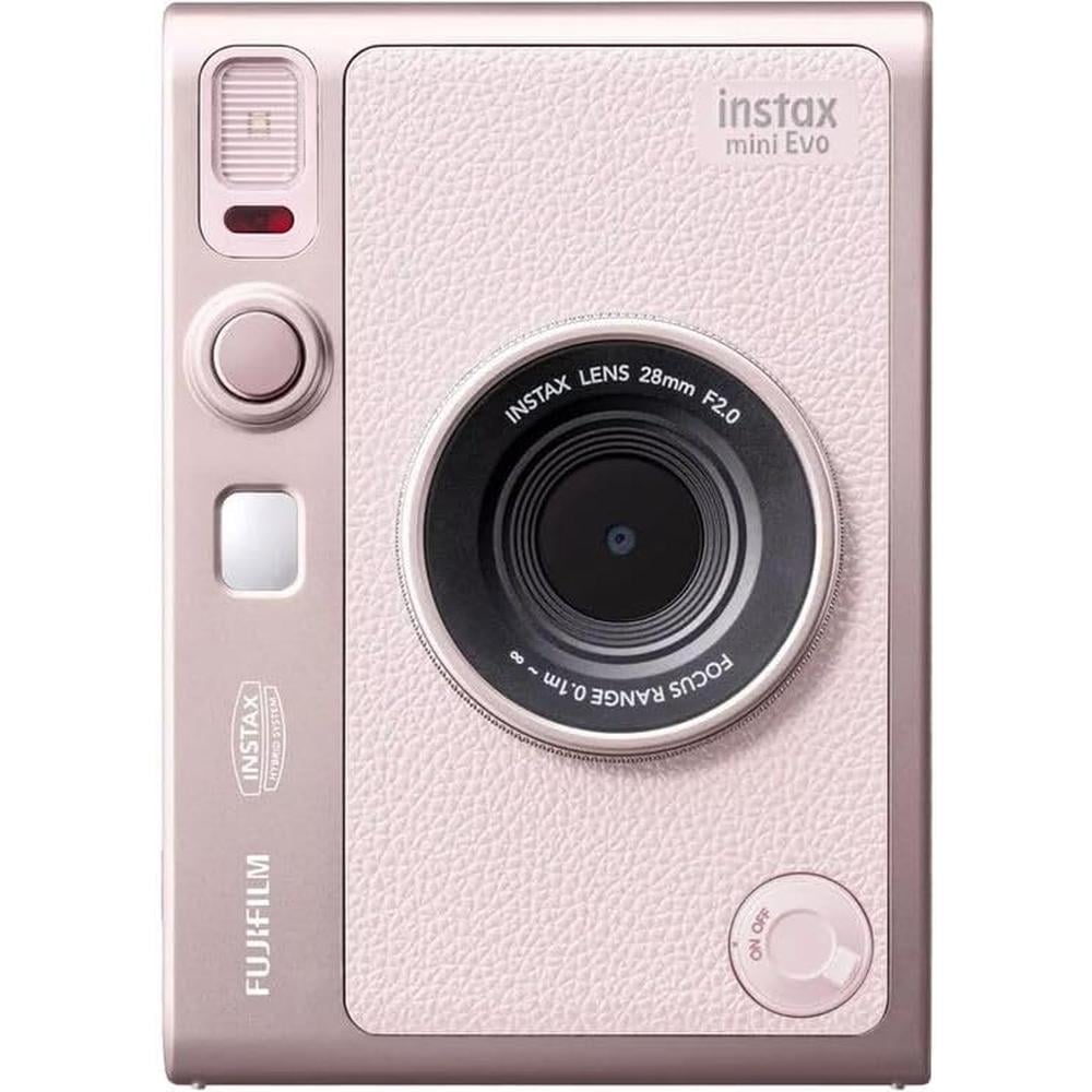 CÁMARA FUJIFILM HÍBRIDA INSTAX MINI EVO C/40 EXP. MEMORIA 32 GB ESTUCHE Y ACC. SET 5 PZS | ROSA SUAVE - 2