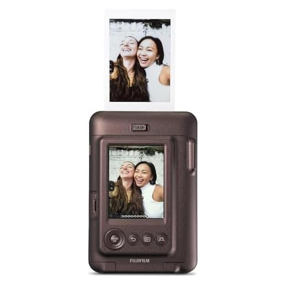 CÁMARA FUJIFILM HÍBRIDA INSTAX MINI LIPLAY C/20 HOJAS ÁLBUM STICKERS Y PAÑO SET 5 PZS | BRONCE DEEP - 4