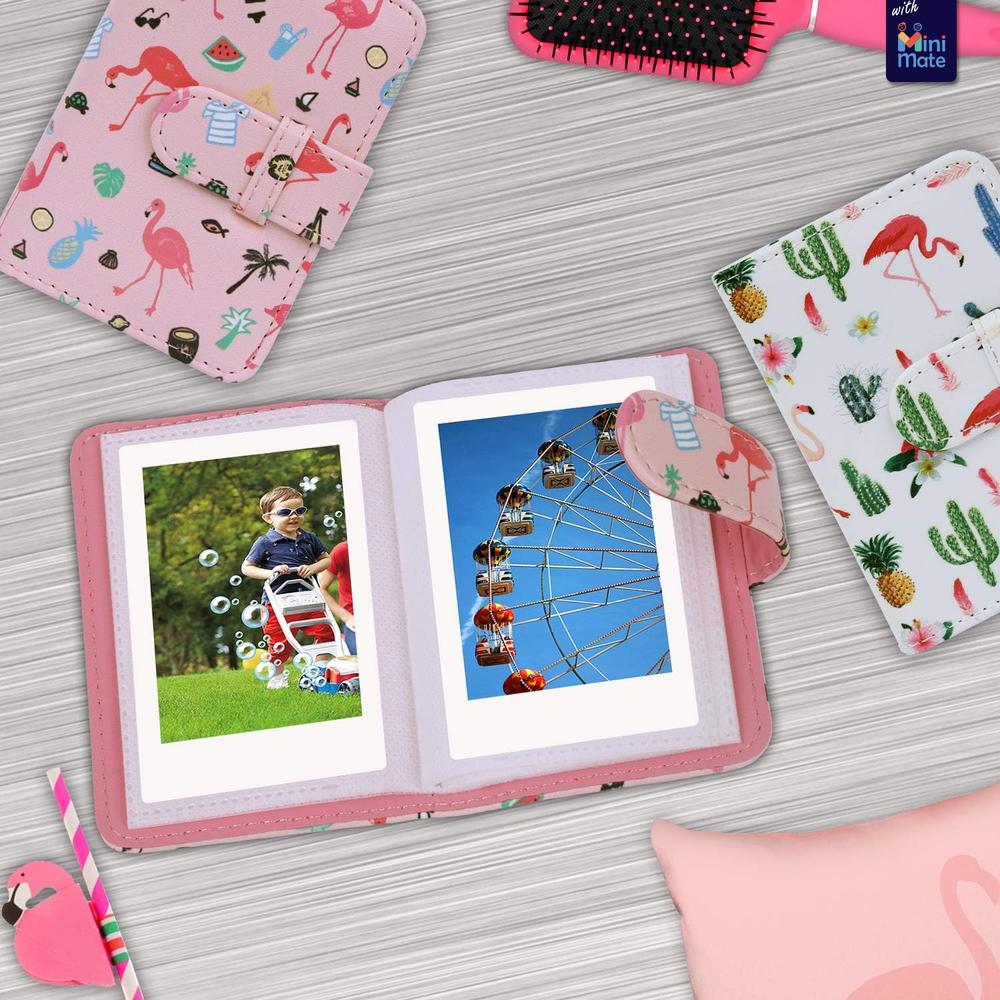 CÁMARA FUJIFILM INSTANTÁNEA INSTAX MINI 9 C/50 HOJAS ESTUCHE Y ÁLBUM FLAMINGO SET 4 PZS | VERDE LIMA - 4