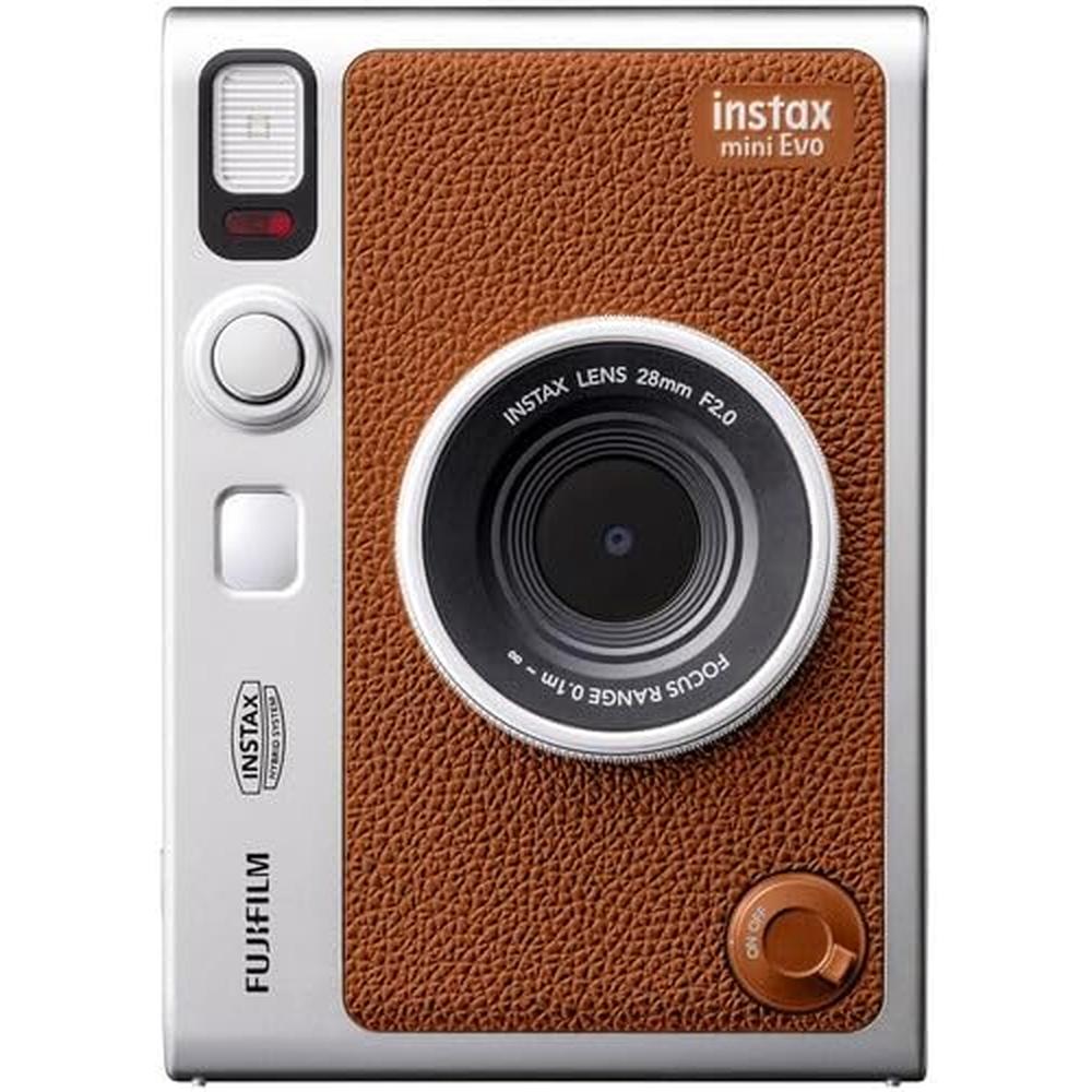 CÁMARA FUJIFILM HÍBRIDA INSTAX MINI EVO C/30 EXP. MEMORIA 32 GB Y ESTUCHE SET 4 PZS | MARRÓN - 6