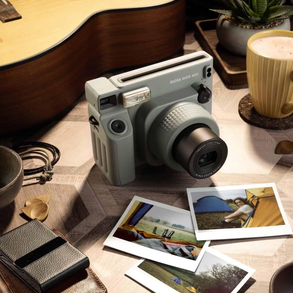CÁMARA FUJIFILM INSTANTÁNEA INSTAX WIDE 400 C/20 HOJAS ESTUCHE Y ÁLBUM SET 4 PZS | VERDE - 4
