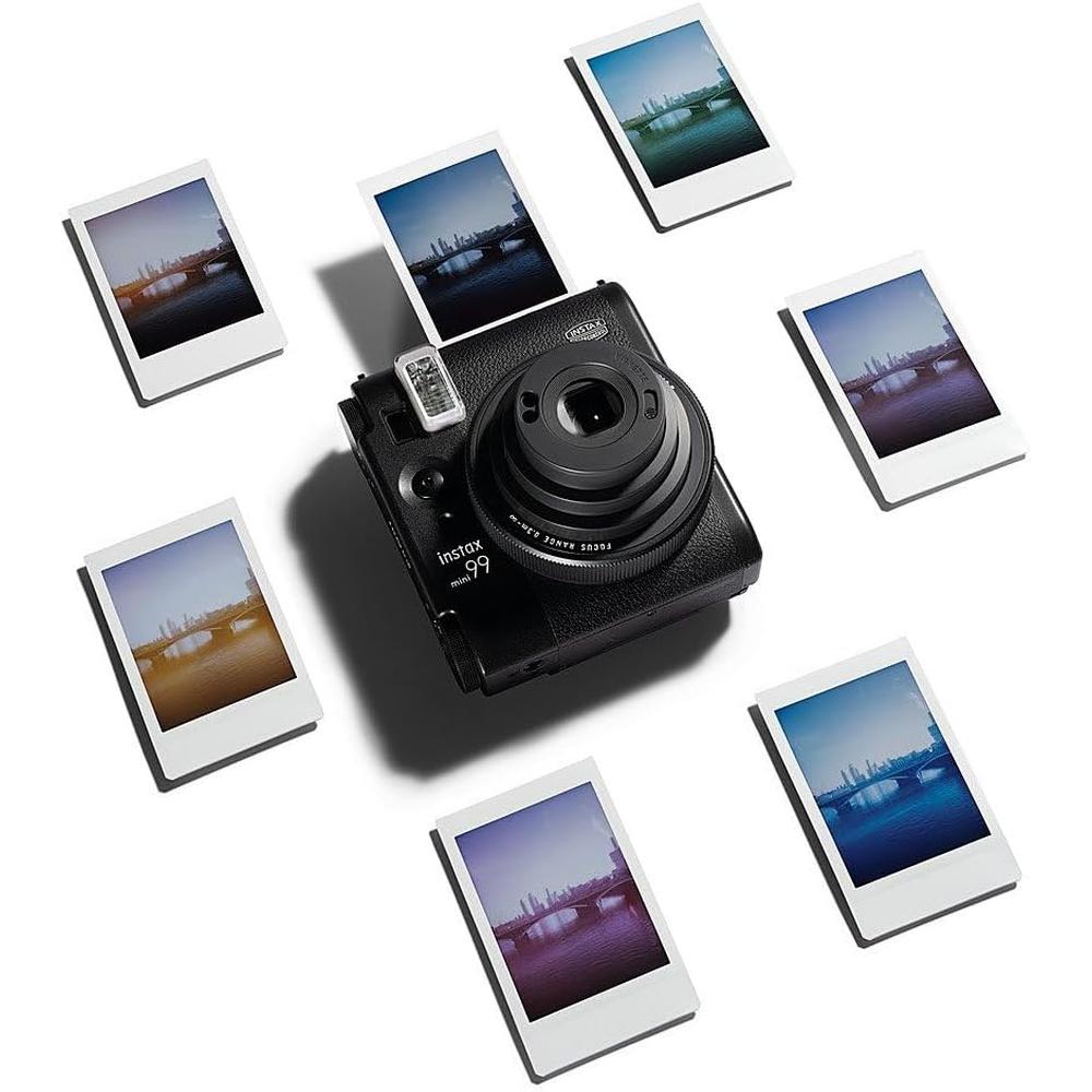 CÁMARA FUJIFILM INSTANTÁNEA INSTAX MINI 99 C/20 HOJAS Y ESTUCHE SET 3 PZS | NEGRO - 6