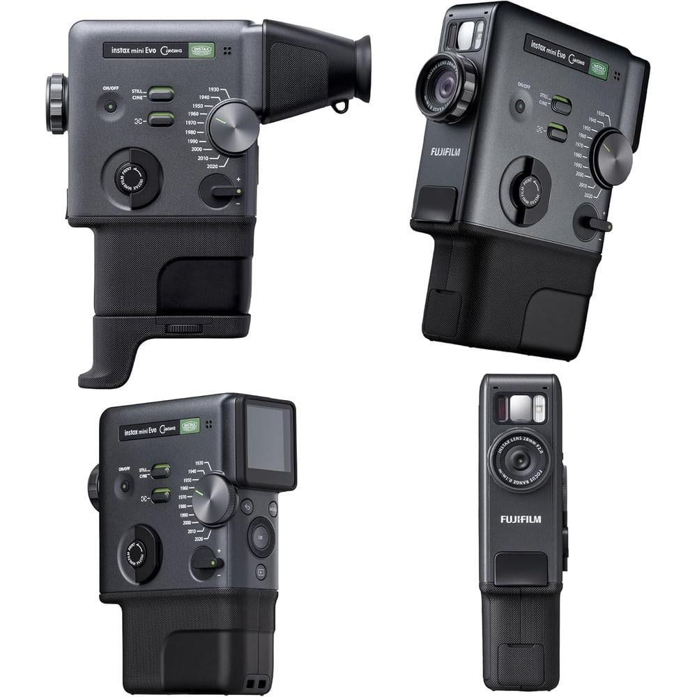 CÁMARA FUJIFILM HÍBRIDA INSTAX MINI EVO CINEMA C/60 HOJAS Y BLUETOOTH SET 3 PZS | NEGRO - 2