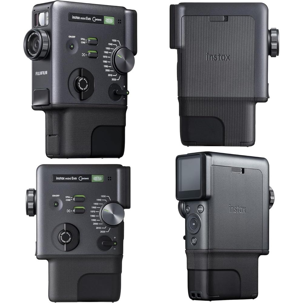 CÁMARA FUJIFILM HÍBRIDA INSTAX MINI EVO CINEMA C/60 HOJAS Y BLUETOOTH SET 3 PZS | NEGRO - 3