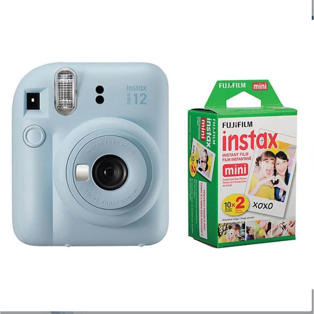 CÁMARA FUJIFILM INSTANTÁNEA INSTAX MINI 12 C/20 HOJAS SET 2 PZS | AZUL - 2