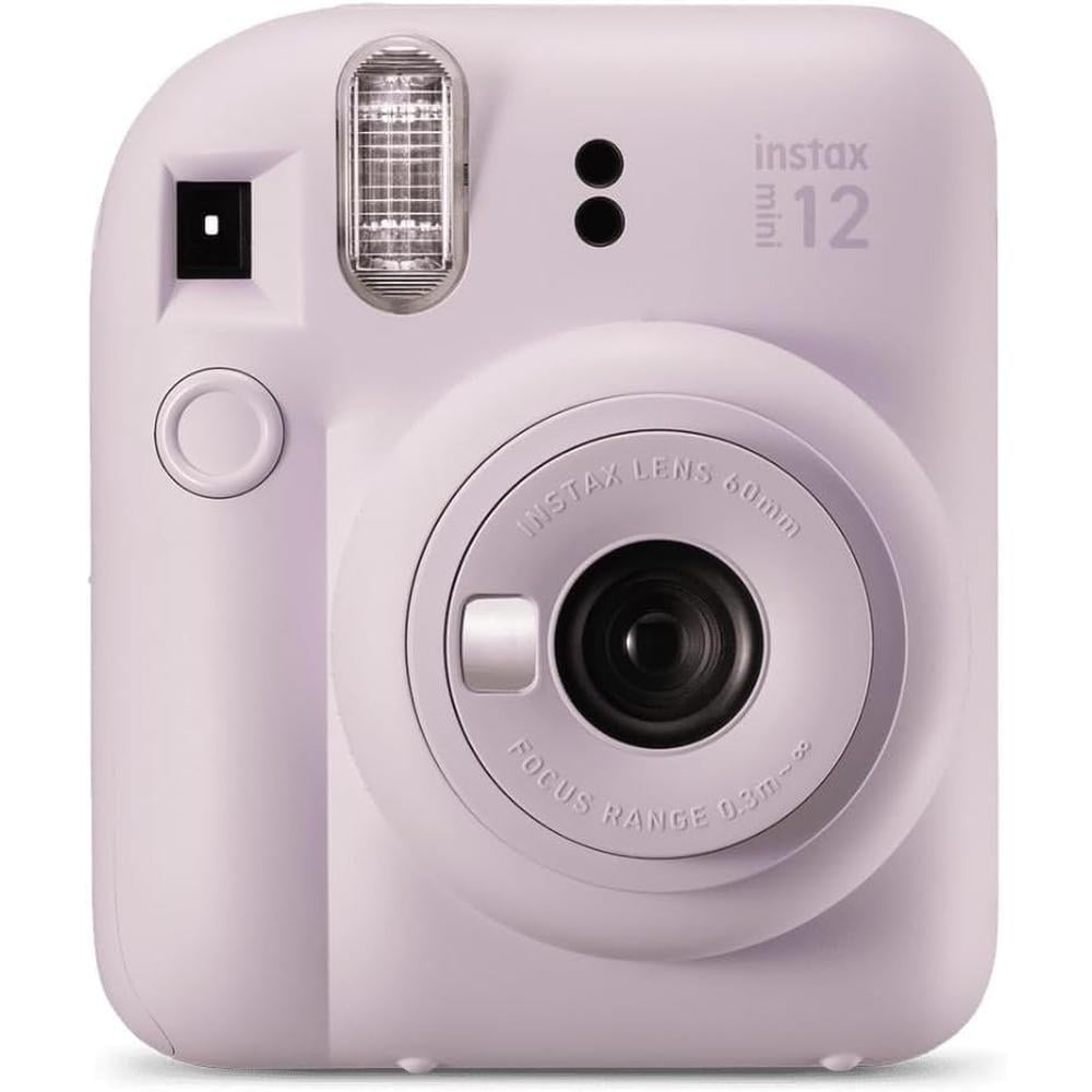 CÁMARA FUJIFILM INSTANTÁNEA INSTAX MINI 12 PAQ. NAVIDEÑO 2025 C/20 HOJAS ESTUCHE Y PAÑO SET 4 PZS | MORADO - 5