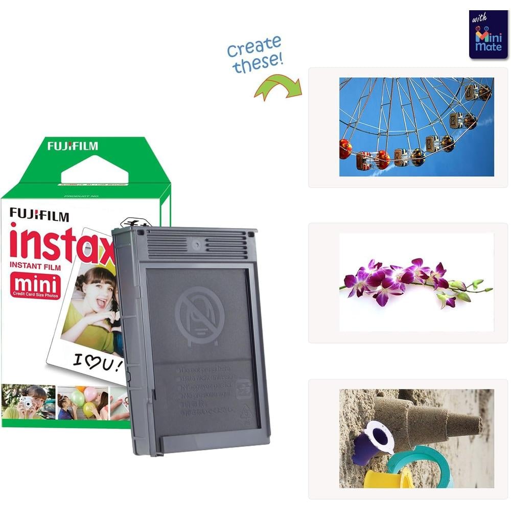 CÁMARA FUJIFILM INSTANTÁNEA INSTAX MINI 11 C/20 HOJAS ESTUCHE MINIMATE SET 3 PZS | AZUL SKY - 3