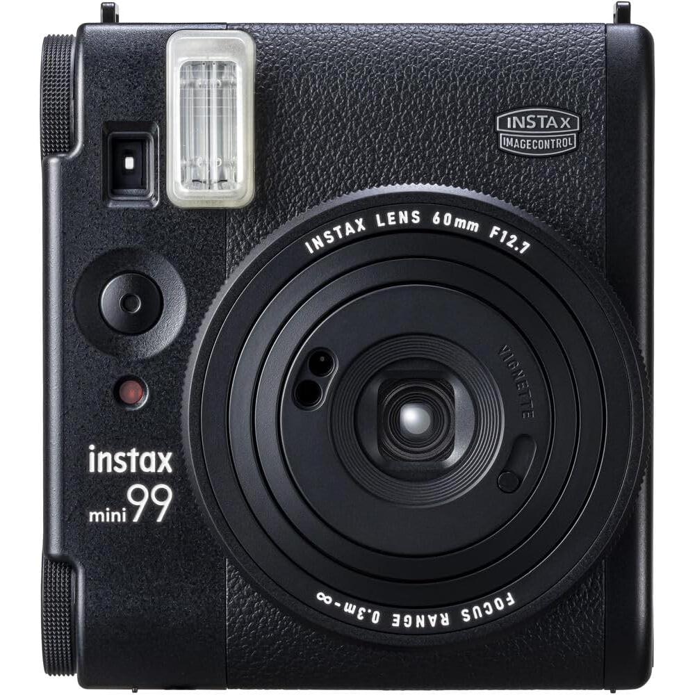 CÁMARA FUJIFILM INSTANTÁNEA INSTAX MINI 99 C/80 HOJAS BOLSO Y KIT LIMPIEZA SET 4 PZS | NEGRO - 4