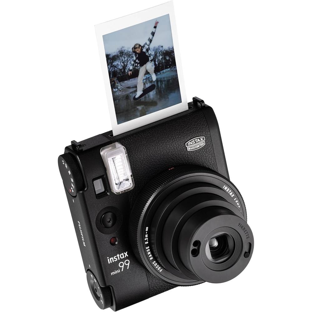 CÁMARA FUJIFILM INSTANTÁNEA INSTAX MINI 99 C/20 HOJAS ESTUCHE Y ACC. SET 4 PZS | NEGRO - 2