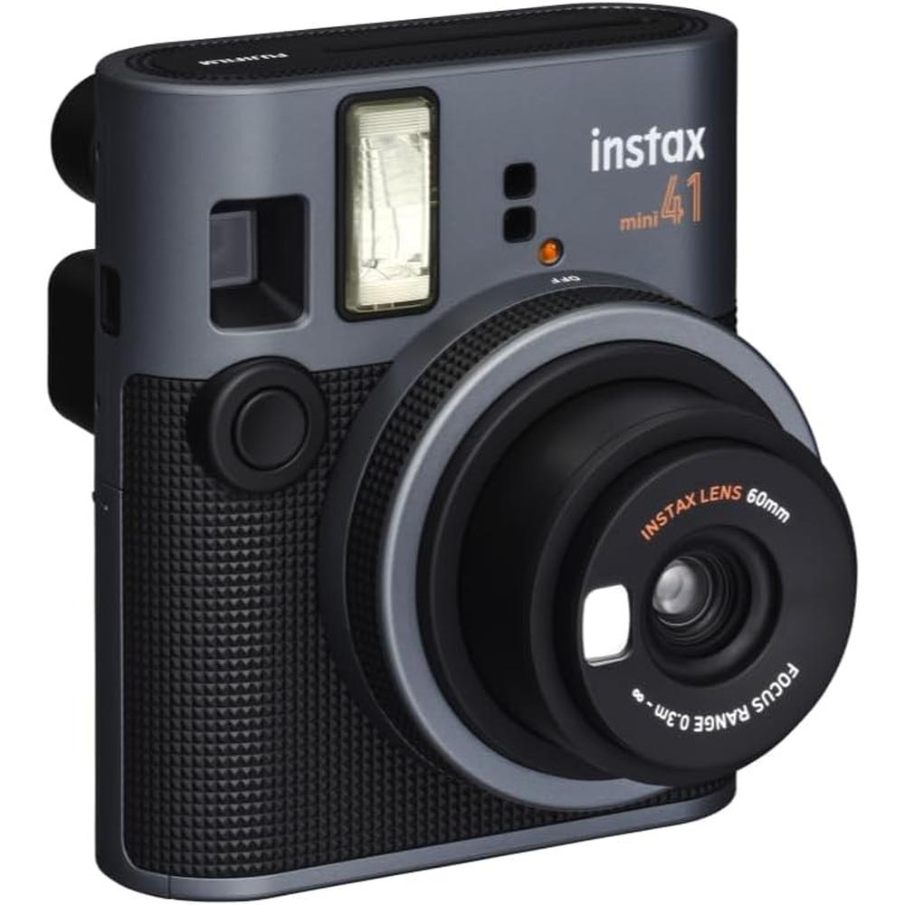 CÁMARA FUJIFILM INSTANTÁNEA INSTAX MINI 41 C/20 EXP. 4 PILAS AA ÁLBUM Y ACC. SET 7 PZS | NEGRO - 5