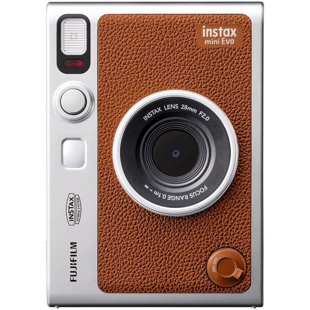 CÁMARA FUJIFILM HÍBRIDA INSTAX MINI EVO C/60 EXP. MEMORIA 32 GB SET 3 PZS | MARRÓN - 2