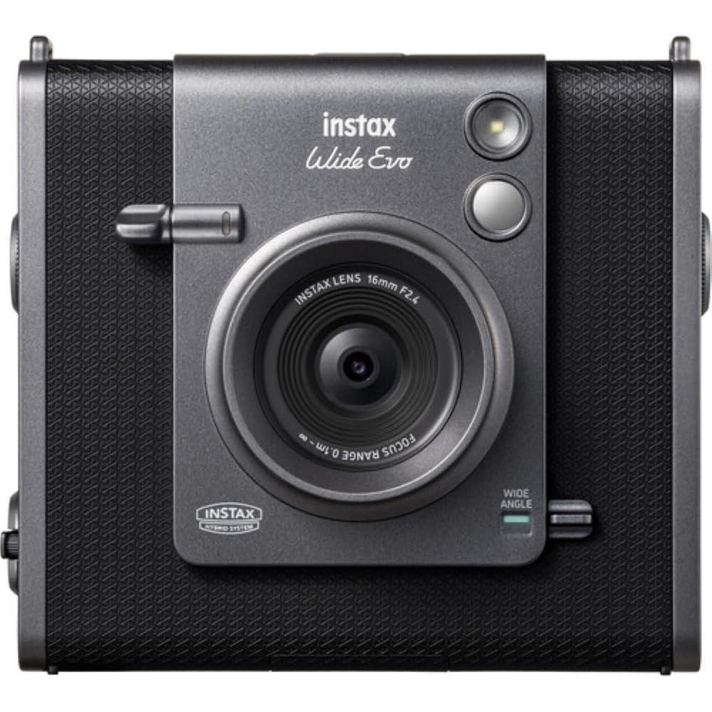 CÁMARA FUJIFILM HÍBRIDA INSTAX WIDE EVO C/20 EXP. ÁLBUM MARCOS Y PAÑO SET 5 PZS | NEGRO - 2