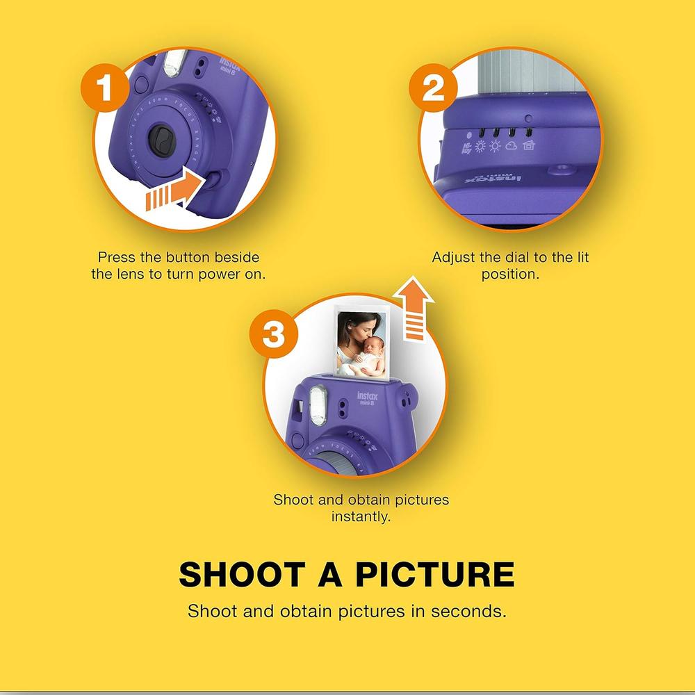 (REACONDICIONADA) CÁMARA FUJIFILM INSTANTÁNEA INSTAX MINI 8 | UVA - 6