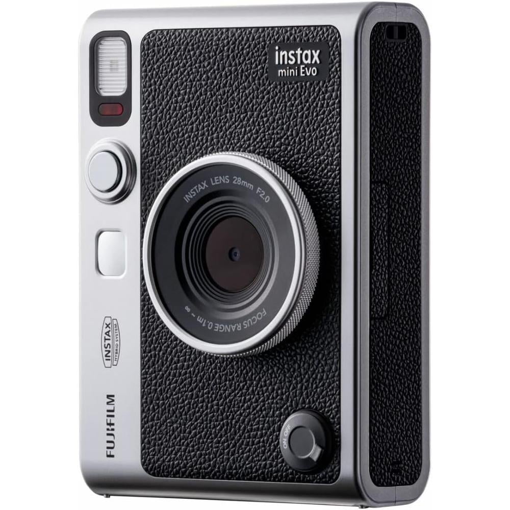 CÁMARA FUJIFILM HÍBRIDA INSTAX MINI EVO C/40 EXP. CAJA FOTOS MARCOS Y POSTALES SET 5 PZS | NEGRO - 5