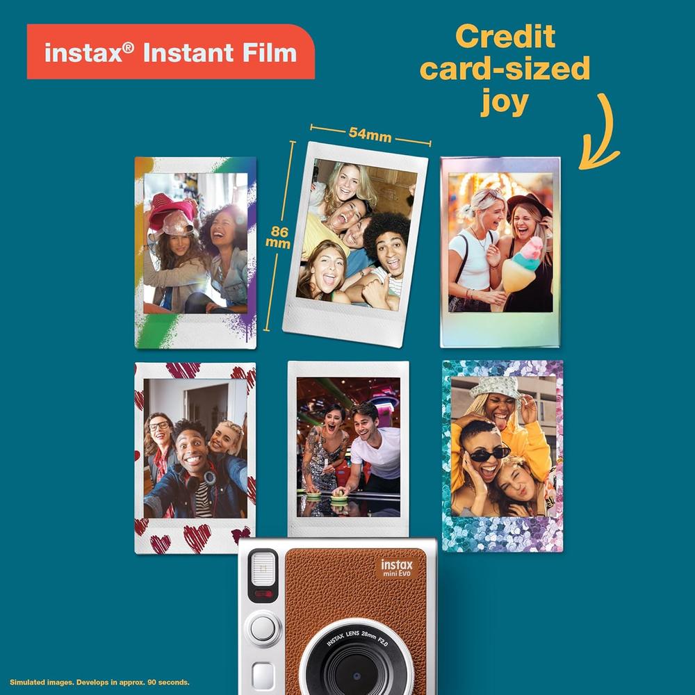 CÁMARA FUJIFILM HÍBRIDA INSTAX MINI EVO | MARRÓN - 6