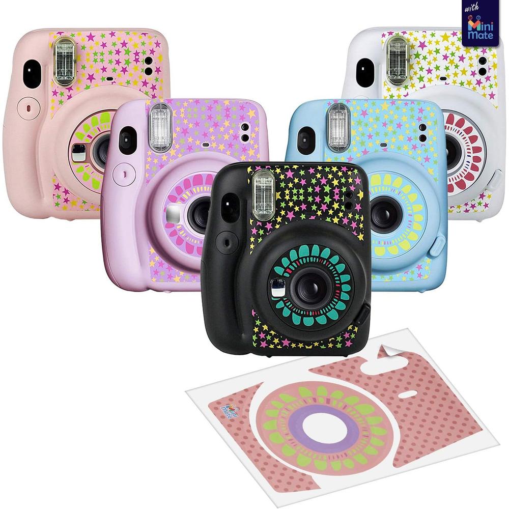 CÁMARA FUJIFILM INSTANTÁNEA INSTAX MINI 11 C/40 HOJAS ESTUCHE MINIMATE FILTROS ÁLBUM Y MARCOS SET 7 PZS | AZUL SKY - 4