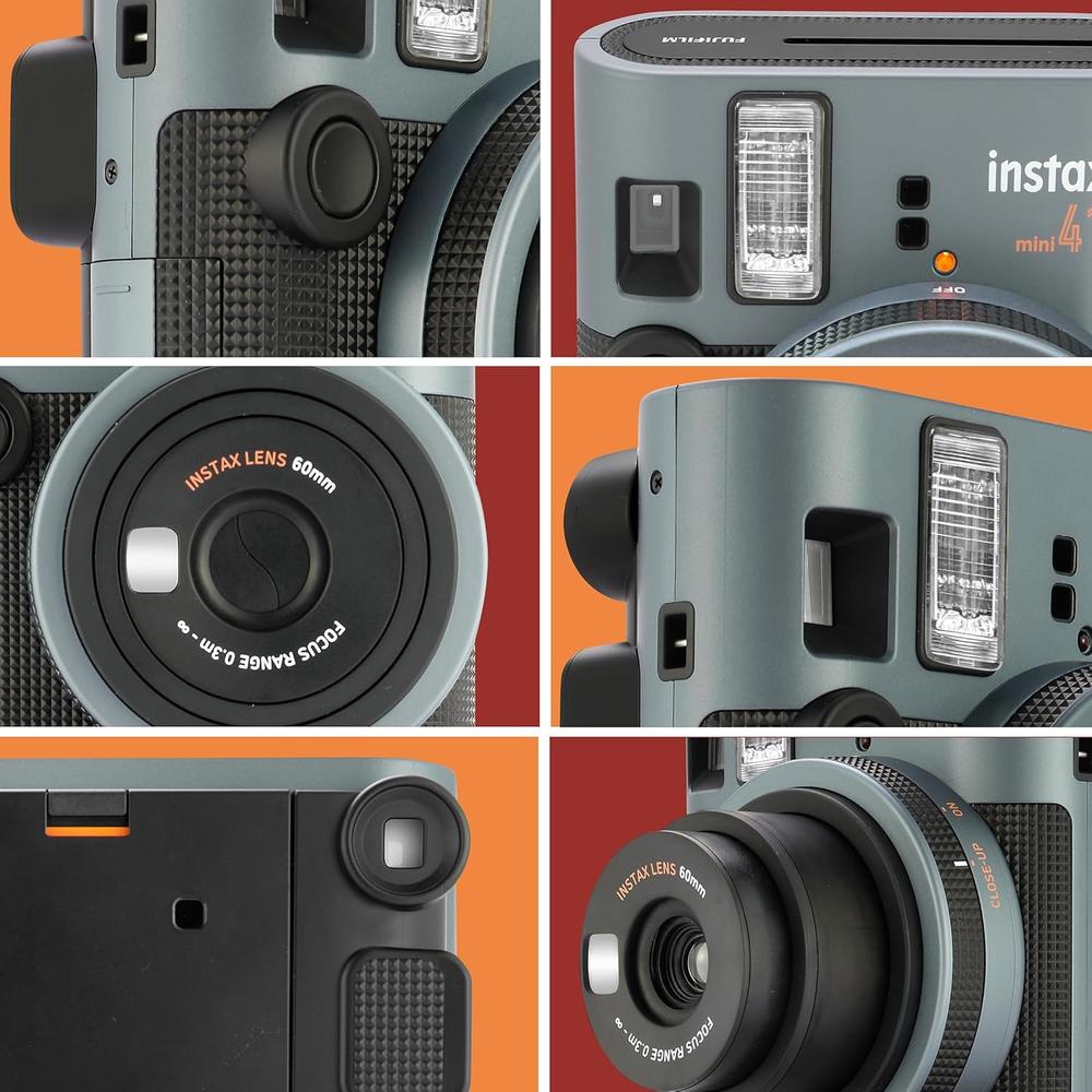 CÁMARA FUJIFILM INSTANTÁNEA INSTAX MINI 41 C/20 EXP. ESTUCHE ÁLBUM Y PAÑO SET 5 PZS - 4
